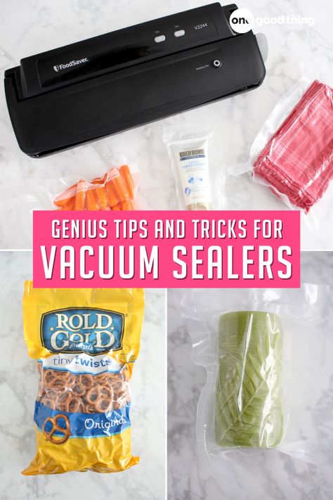 Food Saver Hacks, Freezing Food Guide, Vacuum Sealing Food, Food Saver Vacuum Sealer, Vacuum Food Sealer, Vacuum Sealers, Useful Things, Food Saver, Mason Jar Gifts