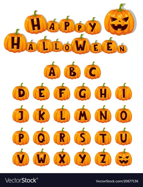 Pumpkin Font Alphabet, Pumpkin Alphabet Letters, Spooky Lettering Halloween Fonts, Halloween Abc, Symbols Text, Halloween Fonts Alphabet, Typography Abc, Grunge Typography, Halloween Alphabet