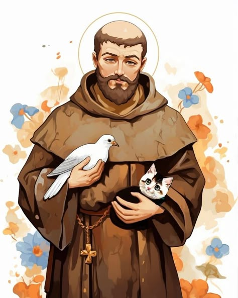 Saint Francis, Saint Francis Of Assisi, St Francis Of Assisi, Francis Assisi, Saint Francis Of Assisi Art, St Francisco, St. Francis, St Francis Assisi, Sacred Heart Art