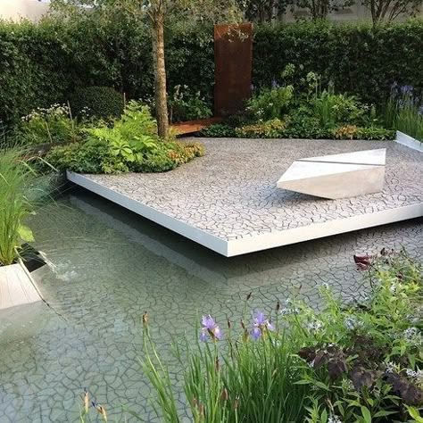 Rhs Chelsea Flower Show, Pool Water Features, Urban Landscape Design, Areas Verdes, Chinese Garden, Garden Architecture, Contemporary Garden, Garden Show, Chelsea Flower