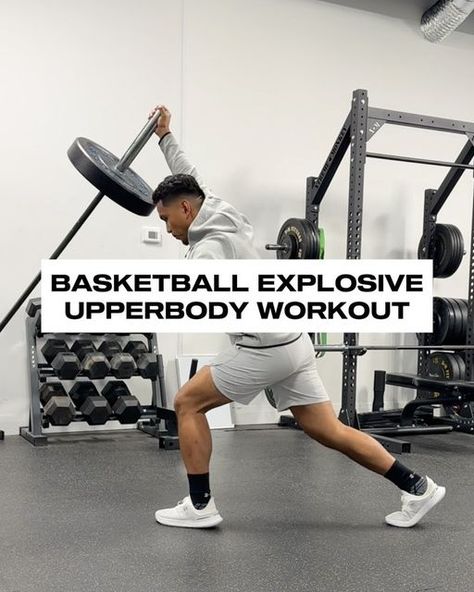 Coach Kyle P | Athlete & Basketball Performance Training on Instagram: "Basketball Explosive Upperbody Workout 🏀 Upper body strength is important for basketball players for several reasons: 1. Physicality: Basketball can be a physically demanding sport, and upper body strength can help players withstand contact, hold their ground, and avoid injuries. 2. Upperbody strength indirectly contributes to improving your shooting and passing power. 3. Post Play: For players in the post position, u Basketball Upper Body Workout, Explosive Upper Body Workout, Basketball Strength Workout, Incline Press, Workout Basketball, Athlete Training, Single Arm Row, Explosive Workouts, Lower Body Strength