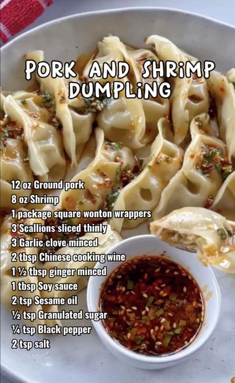 Shrimp Gyoza Recipe, Shrimp Shumai, Greens Recipe Soul Food, Cajun Recipes Authentic, Potstickers Recipe, Rice Paper Recipes, Pork And Shrimp, Shrimp Dumplings, Chinese Cooking Wine