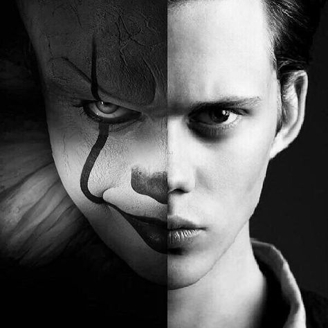 Pennywise - Bill Dog Portraits Illustration, Es Pennywise, Bill Skarsgard Pennywise, Clown Horror, Pennywise The Clown, Pennywise The Dancing Clown, It The Clown Movie, Bill Skarsgard, Dark Pictures