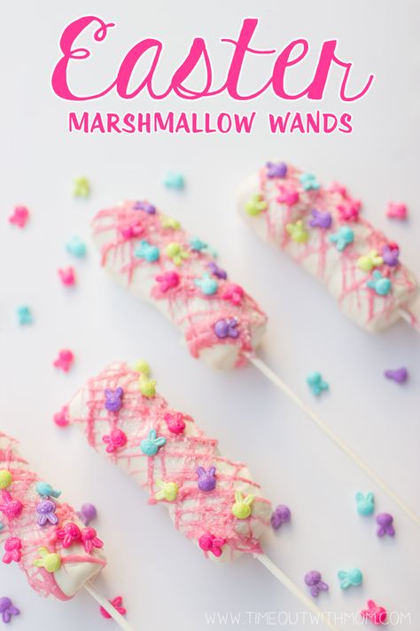 Marshmallow Pops Christmas, Decorated Marshmallows, Covered Marshmallows, Easter Marshmallow, Easter Food Crafts, Easter Party Food, Easter Foods, Easter Party Ideas, Chocolate Covered Marshmallows