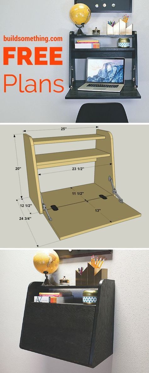 Diy Clothes Rack, Bedroom Desk, Wall Desk, Closet Makeover, Free Plans, Build Something, Diy Desk, Diy Organization, Cheap Diy