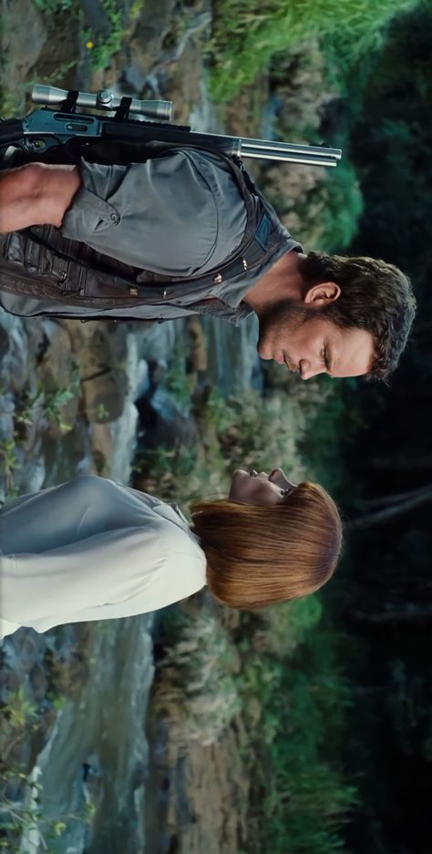 Owen Grady And Claire Dearing, Cinema Wallpaper, Jurassic World Claire, Jurassic World Wallpaper, Owen Grady, Jurassic World 3, Jurassic Park Movie, Dallas Howard, Bryce Dallas Howard