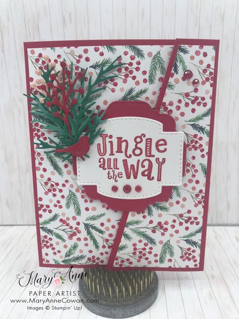 Stampin Up Painted Christmas, Painted Christmas Dsp, Fancy Christmas Cards, Blue Christmas Cards, Folded Christmas Cards, Painted Christmas Cards, Sunflower Cards, Christmas Card Set, The Pines