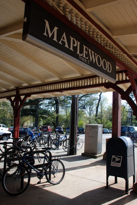 Maplewood station - bikes, car parking permits or a jitney to make it easy for commuters. Wild Wood Nj, Maplewood Nj, Ridgewood Nj, Paramus Nj, Ventnor City Nj, Make It Easy, Car Parking, New Jersey, Make It