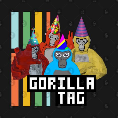 Check out this awesome 'Gorilla+Tag+Party+Time+4' design on @TeePublic! Gorilla Tag Birthday Party Ideas, Gorilla Tag, Baby Boy Haircuts, Favour Ideas, Boy Haircuts, Future Dreams, Time Design, 9th Birthday, Gamer Gifts