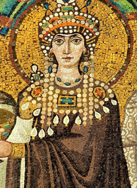 Basilica of San Vitale - Wikipedia Empress Theodora, Byzantine Mosaic, Mosaic Kits, Scale Drawing, Mosaic Kit, Byzantine Empire, Marble Mosaic Tiles, Byzantine Art, Mosaic Diy