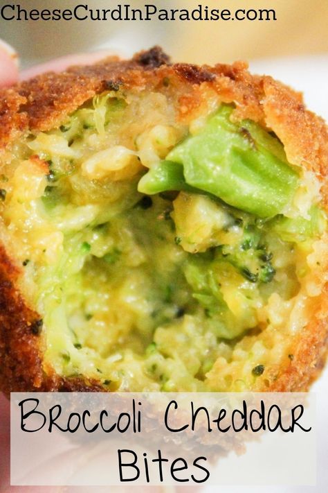 My Broccoli Cheddar Bites are crispy, cheesy, and gooey. Classic combination of broccoli and cheese, breaded, and fried crisp. Perfect for game day or a get together with friends. #Broccoli #Cheese #Appetizer #GameDay #Fried Broccoli Cheddar Bites, Cheesy Broccoli Bites, Broccoli Cheese Bites, Get Together With Friends, Cheese Curd, Broccoli Bites, Fried Broccoli, Cheese Appetizer, Sides Dishes