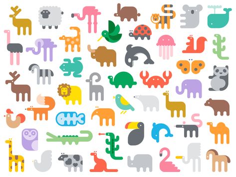 Zoo Logo, Baby Icon, Animal Icon, Best Icons, Room Deco, Creative Icon, Kids Icon, Flat Illustration, Animal Logo