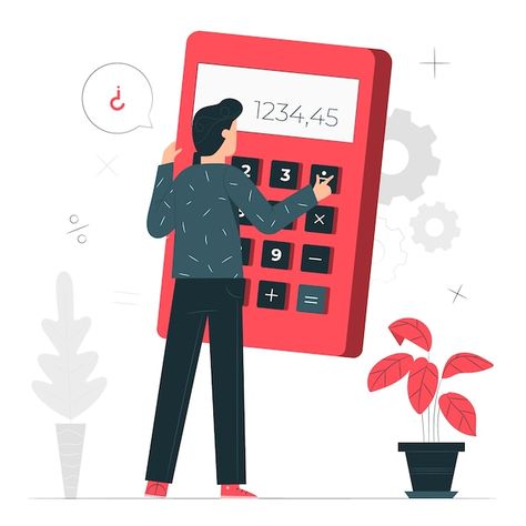 Free vector calculator concept illustrat... | Free Vector #Freepik #freevector #calculator #estimate #accounting #science Budget Calculator, Marketing Icon, Math Toys, Isometric Illustration, Concept Illustration, Flat Illustration, Illustration Character Design, Budget Planner, Power Point