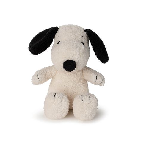 Snoopy toy by Bon Ton Toys. We have adopted a little Beagle called Snoopy! Terry is a beautiful, soft fabric. It feels so comfy and snug, it's impossible not to like. And a Snoopy in Terry? Even more irresistible!All Peanuts plush items are hand made and contain 100% recycled polyester filling. All our suppliers are carefully selected and all meet the “ethical supply chain” (ICTI) status.Bon Ton Toys is an internationally renowned supplier of high-quality soft and plush toys established in 1933.