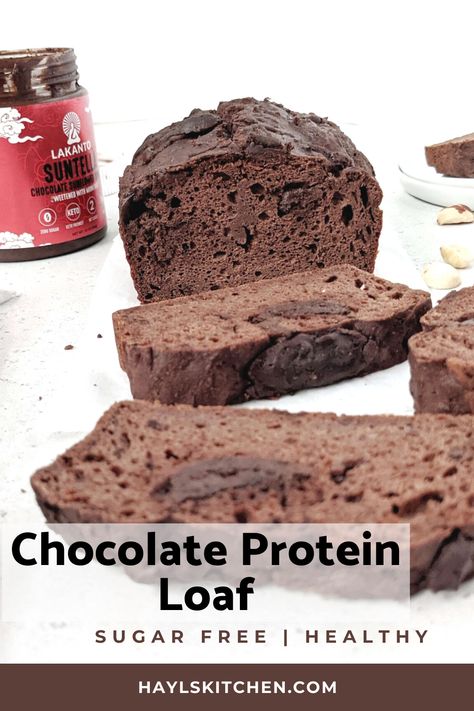 Protein Quick Bread, Breakfast Quick Bread, Protein Loaf, Macro Desserts, Bread Uses, Protein Bread Recipe, Protein Bread Recipes, Chocolate Bread Recipe, Breakfast Quick