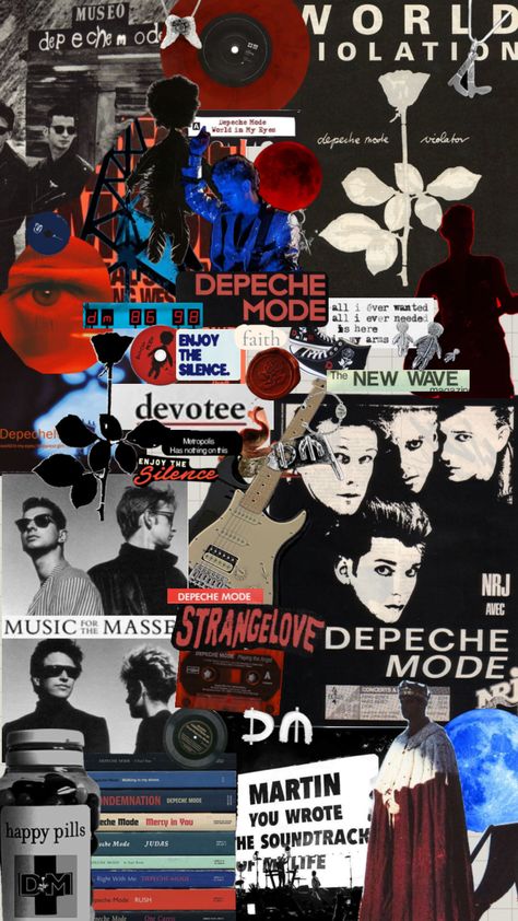 depeche mode (omg I love their concept) #music #depechemode #newwave #postpunk #aesthetic Aesthetic Shuffles, Goth Music, Martin Gore, Enjoy The Silence, Music Collage, Millennials Generation, Band Wallpapers, Dave Gahan, All I Ever Wanted