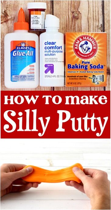 How To Make Silly Putty, Diy Therapy Putty, How To Make Puddy, How To Make Putty, Homemade Putty, Silly Putty Recipe, Diy Silly Putty, Make Slime For Kids, Putty Recipe