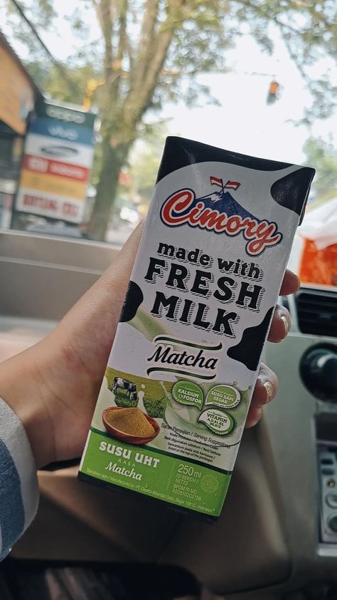 Fav banget sama matcha✨️ Fresh Milk, Matcha, Vitamins, Drinks, Quick Saves