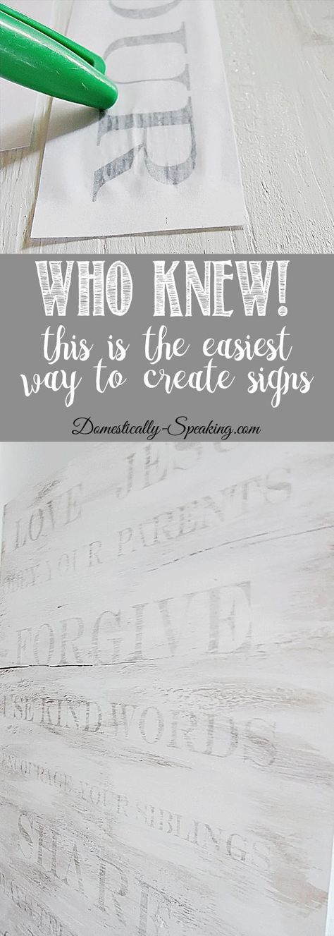 Who Knew!!!  This is the EASIEST way to make signs - Anyone can do this!!! Family Rules Sign, Family Rules, Diy Wood Signs, Pallet Crafts, Pallet Signs, Diy Signs, Create Sign, Diy Projects To Try, A Sign