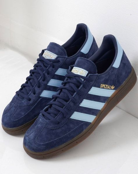 Navy Girl, Blue Aura, Navy Blue Shoes, Adidas Trainers, Adidas Spezial, Navy Shoes, Swag Shoes, Feeling Blue, Blue Sneakers