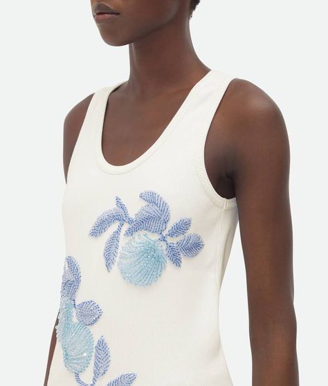 Women's Tops and t-shirts | Bottega Veneta® ZW Slim Tank Top, Eyewear Womens, Cotton Tank Top, Peaches, Women's Tops, Cotton Tops, Bottega Veneta, Stretch Cotton, Mens Tank Tops