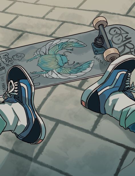 Blue Moodboard, Gabriel Picolo, Whatsapp Wallpapers Hd, Skateboard Aesthetic, Arte 8 Bits, Blue Beetle, Skateboard Design, Longer Hair, Anime Aesthetic