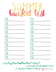 Summer Bucket List Writing, Binder Wallpaper, Bucket List Template, Printable Bucket List, School Binder, Writing Lists, Printables Freebies, Watercolor Lettering, Summer Bucket List