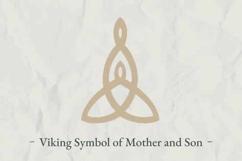 Viking Symbol of Mother and Son Viking Symbol For Family, Viking Mother, Symbol For Mother, Tattoos Meaning Family, Motherhood Symbols, Symbol Of Mother, Mother And Son Tattoo, Tattoo For My Son, Mother Son Tattoos