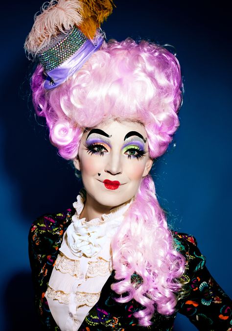 Pantomime Dame Makeup, Panto Dame Makeup, Pantomime Dame Costume, Theatre Makeup Stage, Panto Dame Costumes, Pantomime Makeup, Panto Dame, Pantomime Dame, Wig Application