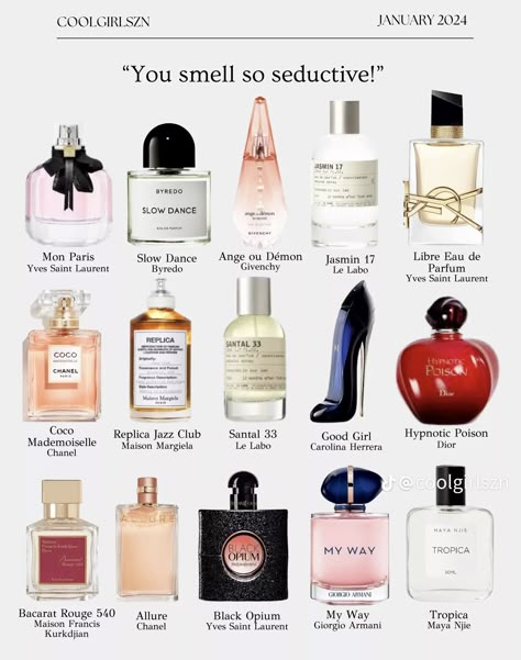 Classy Perfume For Women, Luxury Perfume Aesthetic, Classy Perfume, Perfume Hacks, Seductive Perfume, Fragrance Lab, Perfume Floral, Fragrances Perfume Woman, Long Lasting Perfume