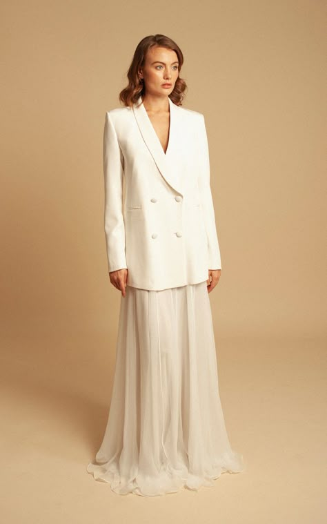 Bridal Curated Edit | Moda Operandi Formal Garden Wedding, Bridal Blazer, Celestial Gown, Secret Elopement, Classic Modern Wedding, Minimalist Gown, Dress Topper, Wedding Notebook, Wedding Outfit Ideas