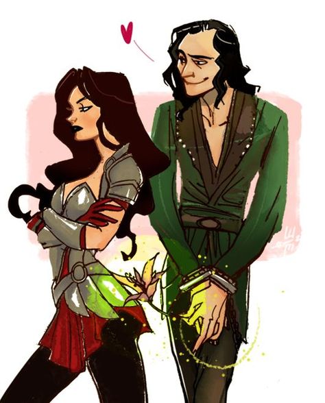 Incredible Fanart, Loki Drawing, Goth Disney Princess, Loki And Sigyn, We Have A Hulk, Marvel Ships, Lady Sif, Marvel Fanart, Marvel Couples