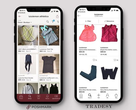 The best apps for buying used Lululemon are Poshmark and Tradesy. Tradesy is smaller and more focused on high-end brands. Poshmark is larger and more social driven. For buyers: Both apps guarantee authenticity of every item or they’ll refund your purchase. Cheap Lululemon, Lululemon Sale, Dating Simulator, Store Hacks, The Krazy Coupon Lady, Krazy Coupon Lady, My Clothes, First Dates, Funny Dating Quotes