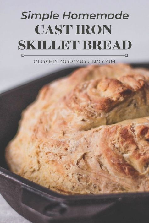 Cast Iron No Knead Bread, Easy Cast Iron Bread Recipes, Bread Recipes Cast Iron Skillet, Cast Iron Skillet Breads, No Knead Bread Cast Iron Skillet, No Knead Skillet Bread, Skillet Bread Cast Iron, Bread In Cast Iron Skillet, Cast Iron Skillet Bread Recipes