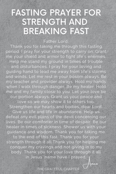 Fasting prayer for strength and breaking fast Fasting For The Lord, Fasting For 4 Days, Breaking Fast, What Is Fasting, Breaking A Fast, How To Break A Fast, Prayers For Fasting Scriptures, Prayer Fasting, Fasting Scriptures