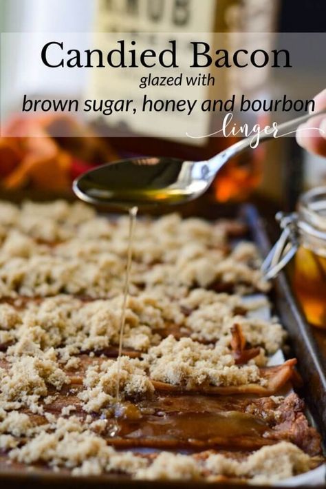 Candied Bacon Bits, Bourbon Food Pairing, Brown Appetizers, Bourbon Treats, Friendsgiving Recipes Appetizers, How To Make Bourbon, Cooking With Bourbon, Derby Food, Kentucky Derby Party Food