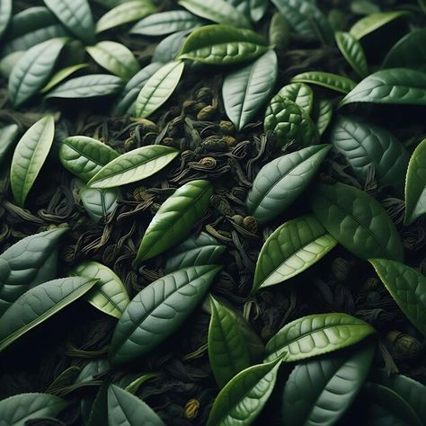 Photo tea leaves on the table many tea l... | Premium Photo #Freepik #photo Tea Leaves Photography, Aesthetic Tea, Leaves Photography, Leaf Photography, Leaf Table, Tea Leaves, Premium Photo, Tea Tree, The Table