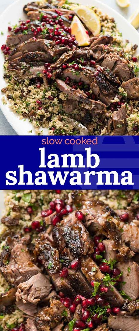 Slathered in a deceptively simple shawarma spice rub then slow cooked until fall apart, the flavour and fragrance of this lamb is absolutely heavenly. Lamb Shawarma, Shawarma Spice, The Best Chili Recipe, Lamb Stew Recipes, Fresh Herb Recipes, Shawarma Spices, The Best Chili, Best Chili, Grilled Lamb Chops