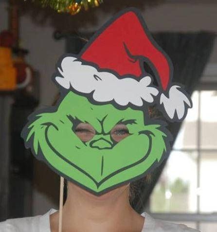 Grinch Mask Grinch Photo Booth, Cindy Lou Who Costume, Grinch Mask, Grinch Characters, Grinch Costumes, Grinch Party, Photo Booth Prop, Mask Fashion, Cindy Lou