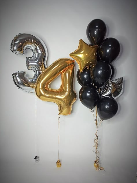 Hello 34 Birthday, 34th Birthday Ideas For Him, 34th Birthday Photoshoot Ideas, 34 Birthday Cake, Balloon Decorations Graduation, 34 Birthday, Happy 34th Birthday, 1st Birthday Wishes, Happy Birthday To Me Quotes