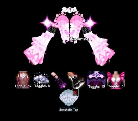 Credits to m4r1ne_ on tiktok. Royal High Corset Hacks, Cute Royale High Outfit Hacks, Mermaid Royale High, Cute Royal High Hair Combos, Royale High Combos, Royale High Hair Combos Girl, Anime/cartoon Royal High Outfit, Rh Design, Royal Room