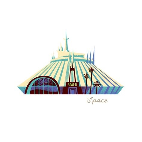 The Disney Mountains Print Walt Disney World Splash Space | Etsy Space Mountain Tattoo, Disney Park Tattoo, Space Mountain Disney World, Space Mountain Aesthetic, Disney World Drawing, Disney World Art, Disney World Scrapbook, Disney Tomorrowland, Disney Jersey