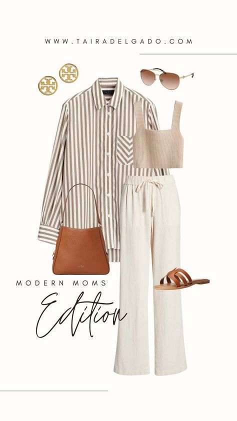 Mode Ab 50, Summer Outfits For Moms, Casual Day Outfits, Wardrobe Outfits, Looks Street Style, Casual Chic Outfit, Casual Work Outfits, Mode Inspo, 가을 패션