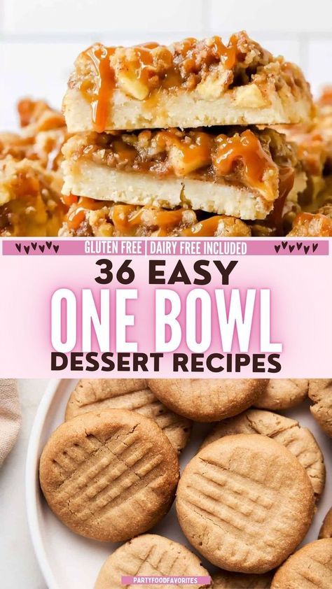 one bowl dessert recipes Fun Easy Desserts To Make Simple, Quick And Easy Shareable Desserts, 1 Bowl Dessert Recipes, Baking For Two Desserts, Easy Desserts To Make In Bulk, One Dish Desserts, One Bowl Baking Recipes, One Bowl Desserts Simple, One Bowl Dessert Recipes