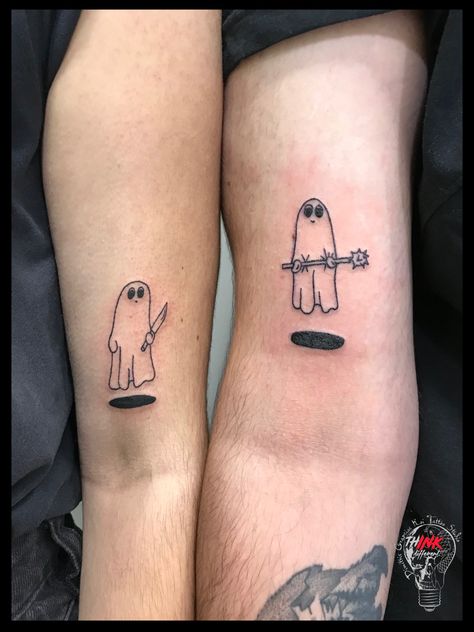 Sibling Duo Tattoo, Small Brothers Tattoos, Matching Tattoos Men Best Friends, Funny Sibling Tattoos Brother And Sister, Bro Tattoos Friends, Player 1 Player 2 Tattoo, Funny Matching Tattoos For Best Friends, Brother Sister Tattoo Funny, Sibling Tattoos Brother And Sister For 2