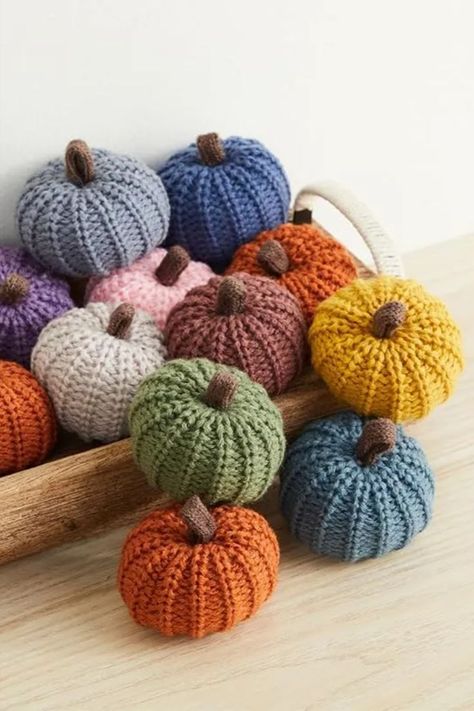 These are the best Halloween decor ideas, from a cute ghost pillow to a spider plant stand. Mini Pumpkins Decor, Knit Pumpkins, Fall Pumpkin Decor, Pumpkin Gift, Fall Wedding Centerpieces, Velvet Pumpkins, Pumpkin Decor, Pumpkin Colors, Fall Wedding Decorations