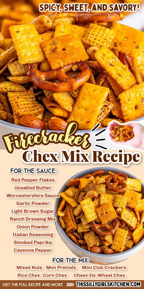 Chex Mix Crock Pot, Chex Mix Recipes Spicy, Spicy Chex Mix, Homemade Chex Mix Recipe, Party Mix Snacks, Homemade Chex Mix, Chex Mix Recipes, Snack Mix Recipes, Party Snack