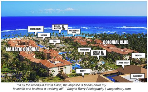 Majestic Colonial Punta Cana Map for Weddings Colonial Wedding, Majestic Colonial Punta Cana, Dominican Republic Beaches, Punta Cana Travel, Punta Cana Beach, Punta Cana Wedding, Gazebo Wedding, Honeymoon Ideas, Senior Trip