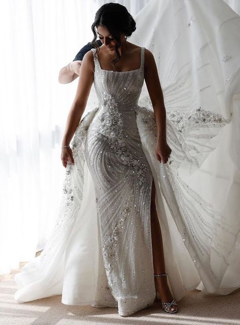 13 Couture Wedding Dress Designers You Will Love! Fashion Forward Wedding, Custom Bridal Dress, Couture Wedding Dress, Wedding Dress Designers, Unique Wedding Gowns, 30 Fashion, Two Piece Gown, Bridal Prep, Dream Wedding Ideas Dresses