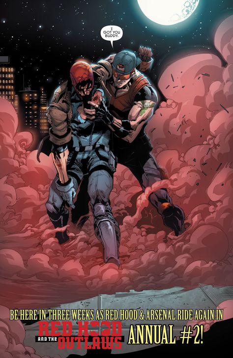 Red Hood and the Outlaws Issue #25 - Jason Todd (Red Hood) and Roy Harper (Arsenal) reunited | this Issue alone has made me cry three times Jason X Roy, Red Hood And The Outlaws, Red Hood Comic, Jason Todd Red Hood, Jason X, Red Hood Jason Todd, The Outlaws, Roy Harper, Batman Universe